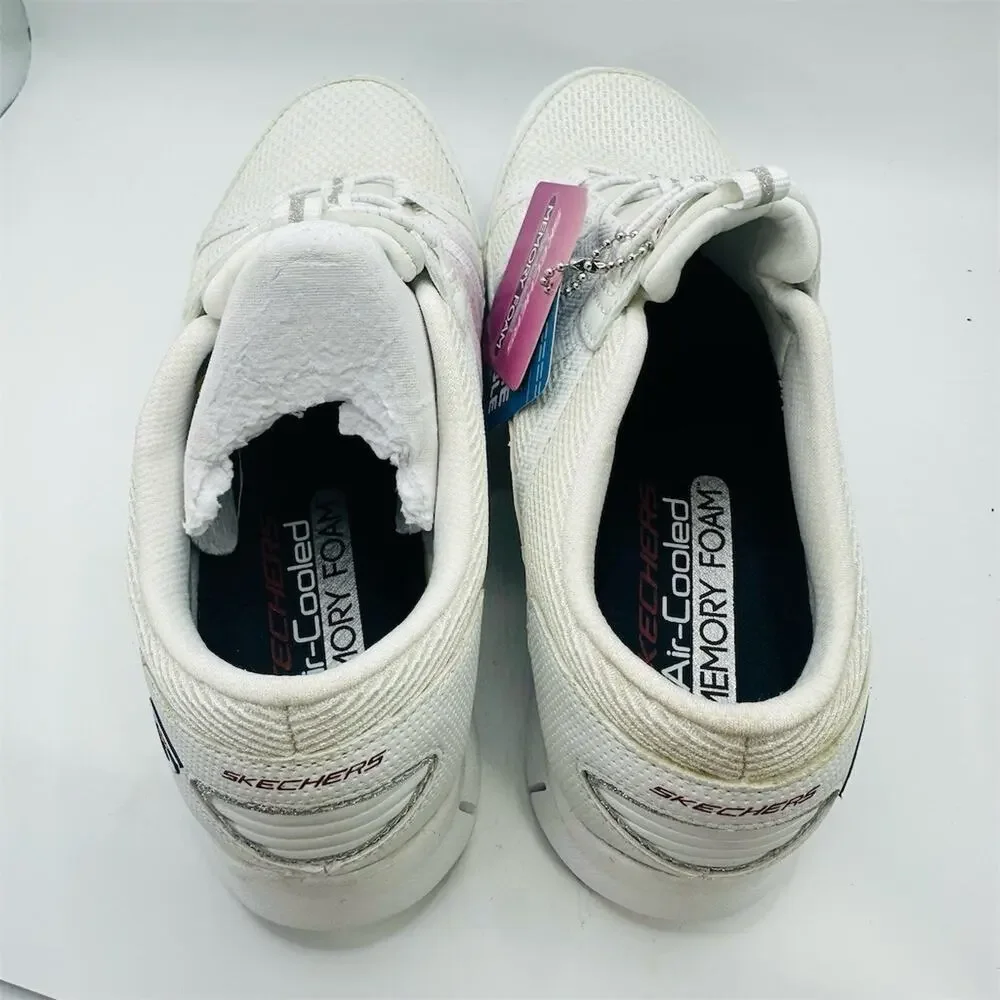 Skechers Hands Free Slip-Ins White Walking Sneakers | Women's Size 7 US | EUC